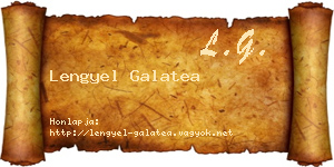 Lengyel Galatea névjegykártya